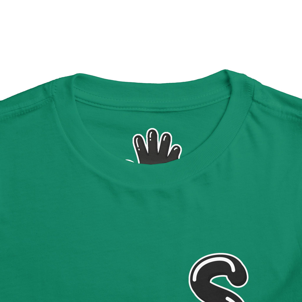 Toddler Black/Slime Short Sleeve Tee