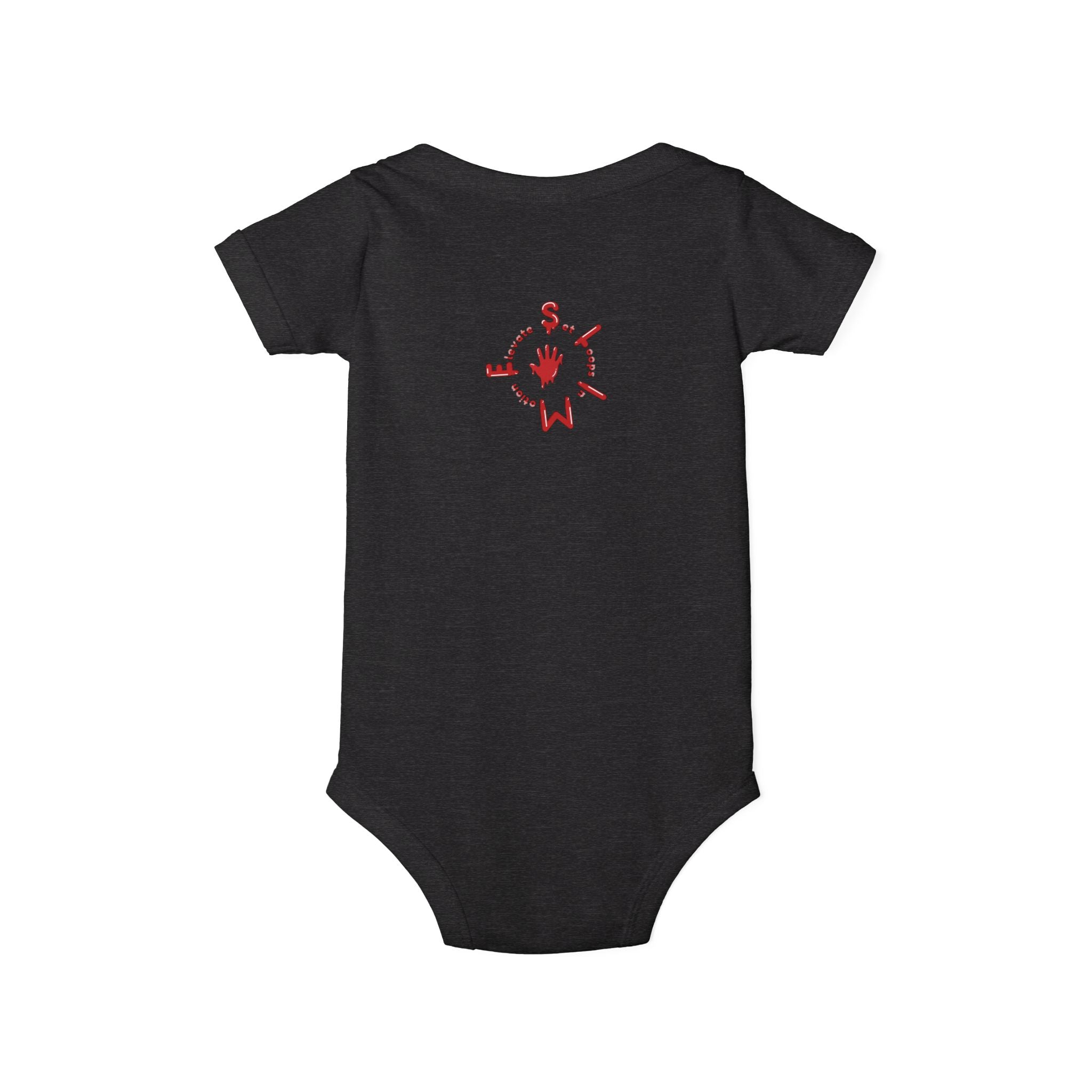 The Slime Shop Infant Jersey One Piece — Navy / Red Slime $