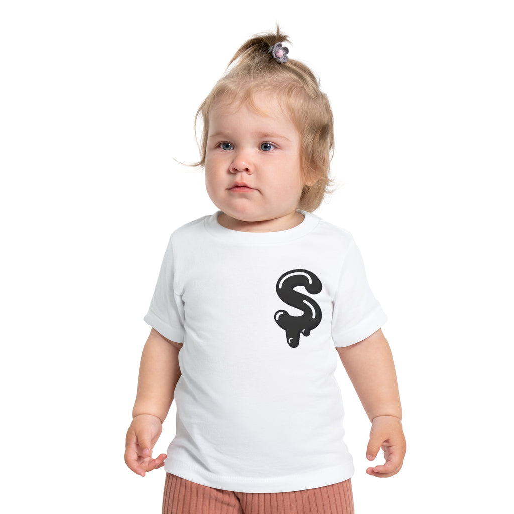 The Slime Shop Baby Tee — Yellow / Black Slime Sircle