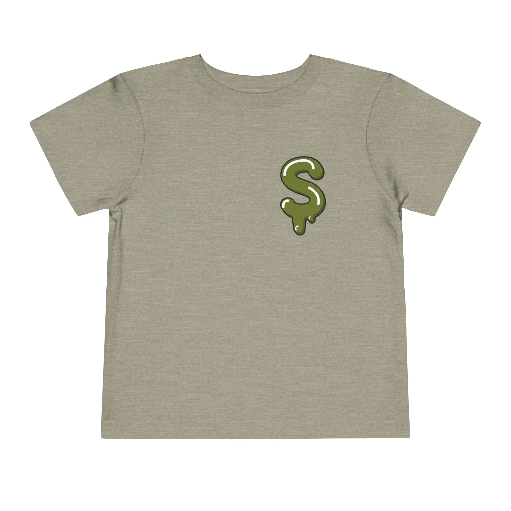 The Slime Shop Toddler Tee — Charcoal / Army Green Slime Sircle
