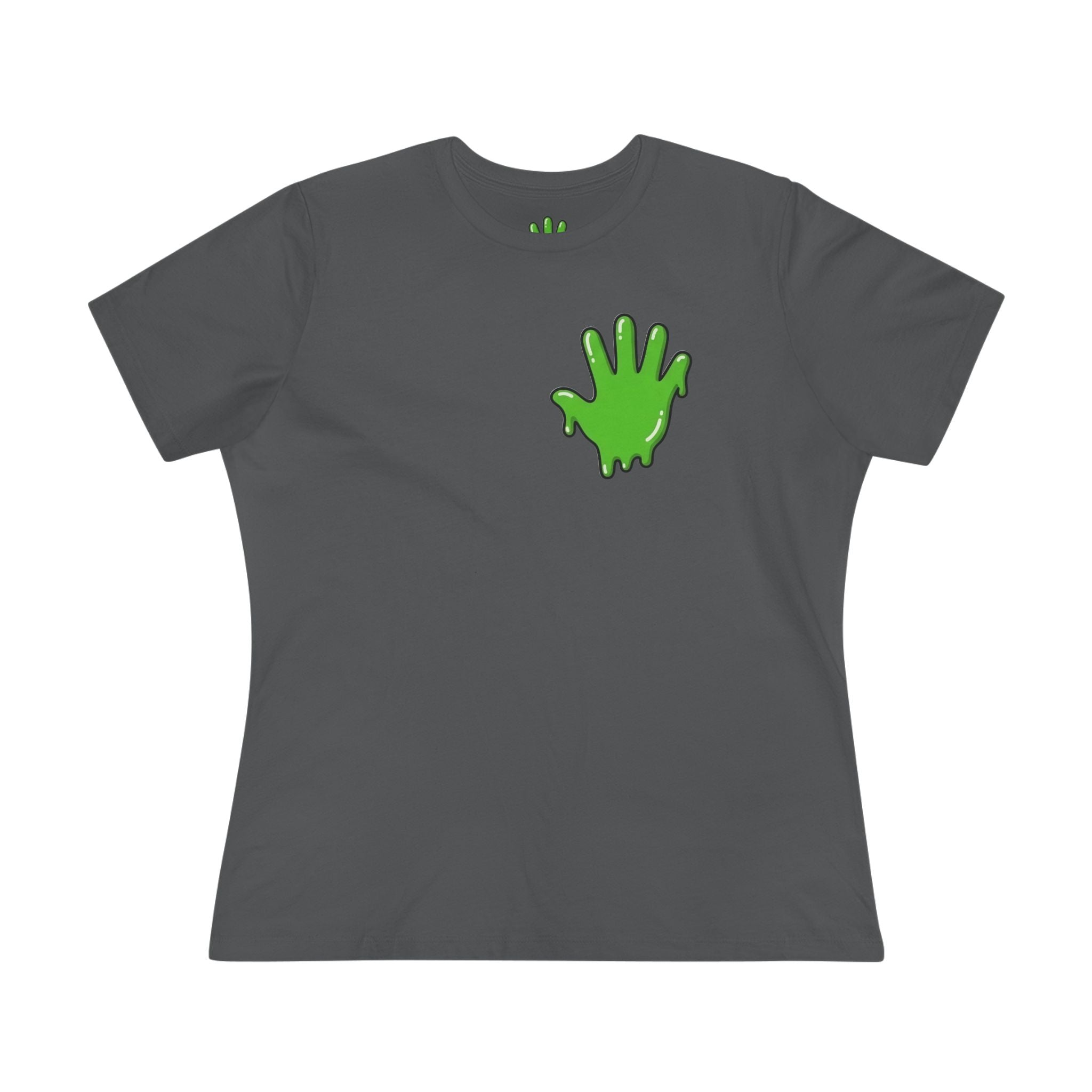 The Slime Shop Women's Tee — White / Green Slime In 5