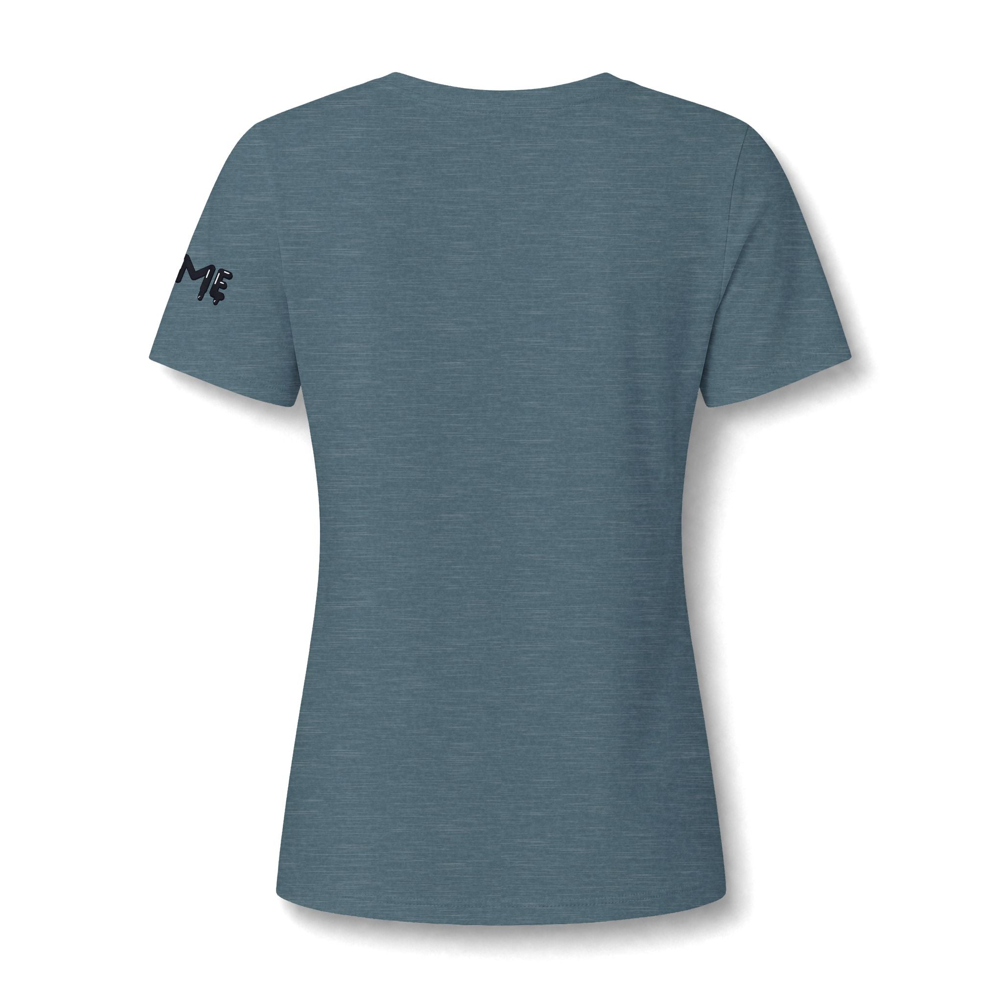 The Slime Shop Women's V-Neck Tee — White / Black Slime In 5