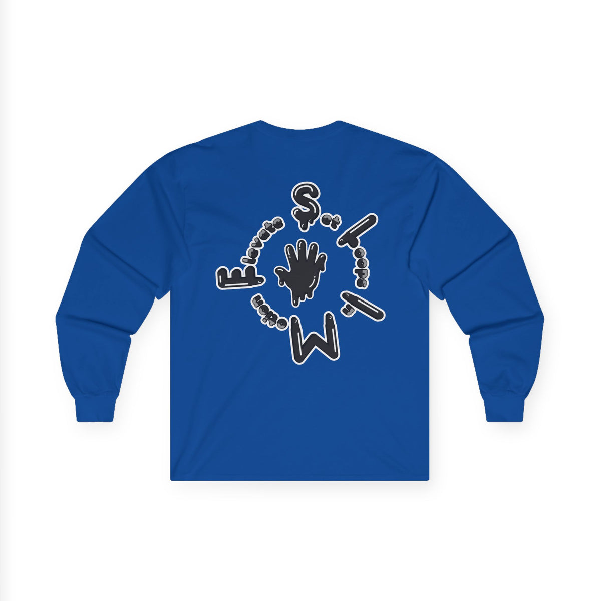 The Slime Shop Black Slime Sircle  Unisex Ultra Cotton Long Sleeve Tee