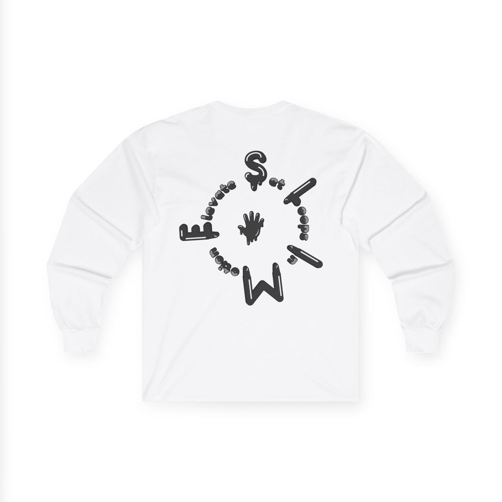 The Slime Shop Ultra Cotton Long-Sleeve Tee — Irish Green / Black Slime Sircle