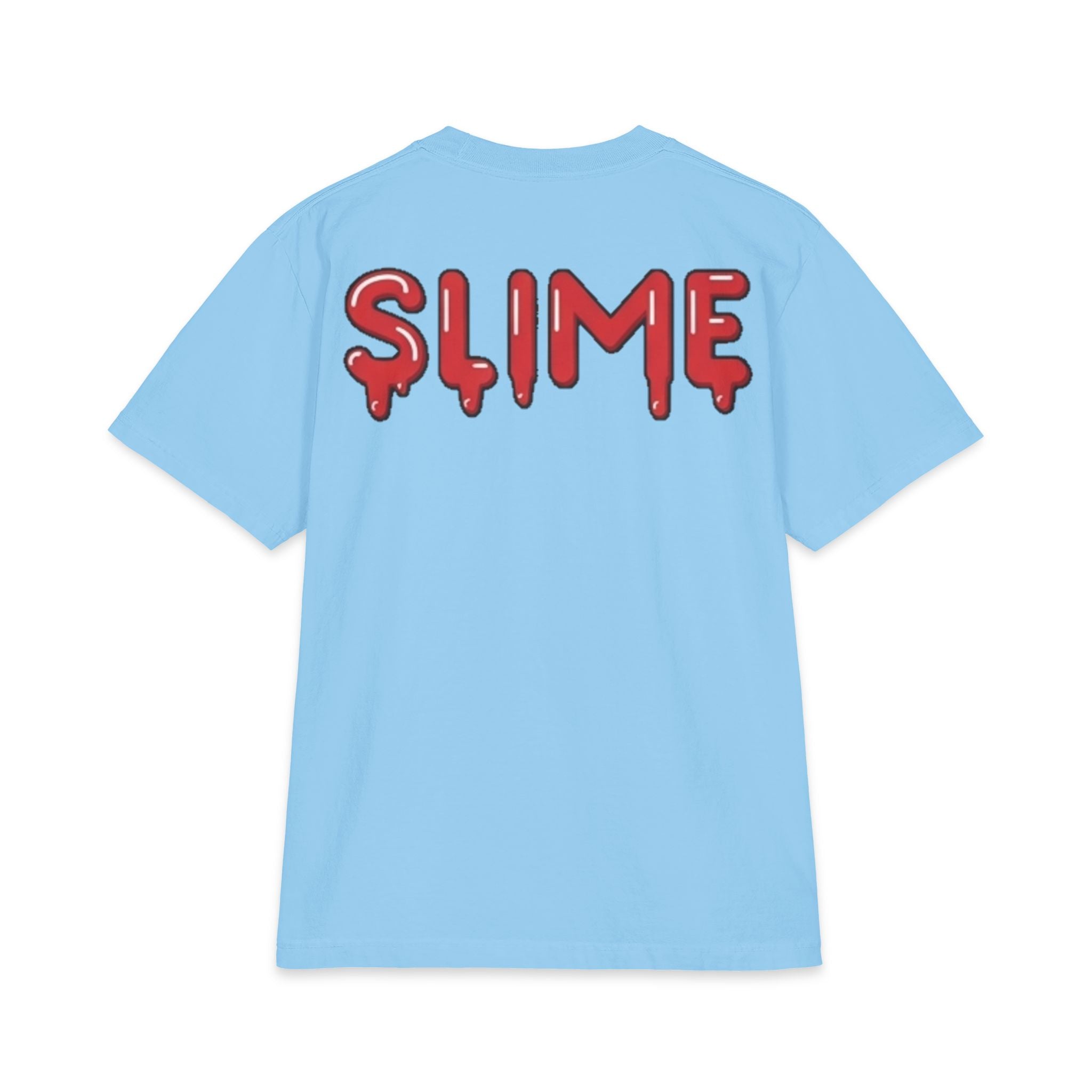 The Slime Shop Max Heavyweight Tee — White / Red Slime-$