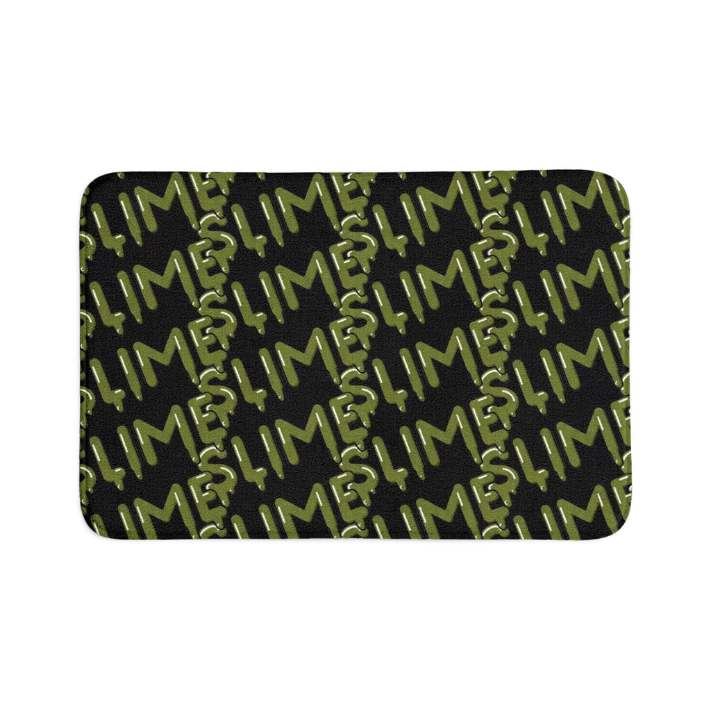 The Slime Shop Bath Mat — Black / Olive Slime S (AOP)