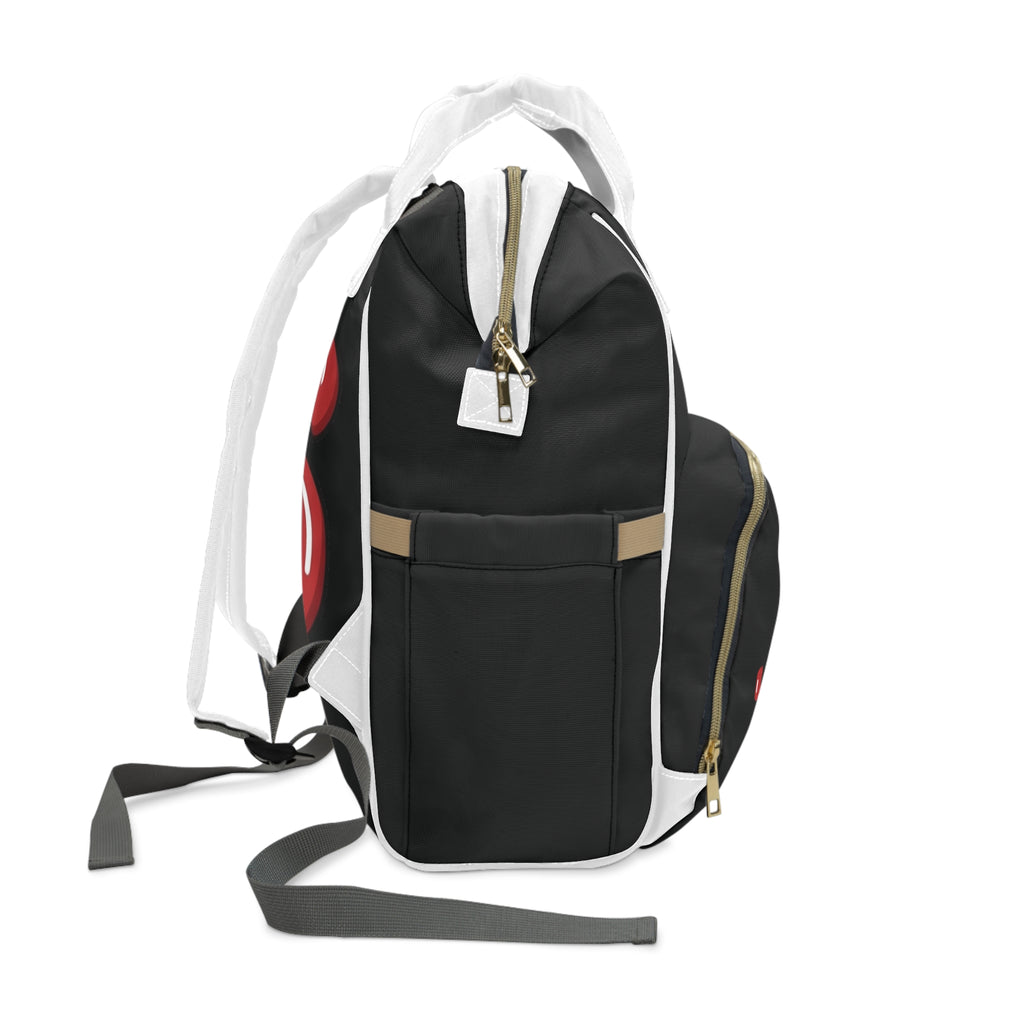 Black/Red Slime Diaper Bag