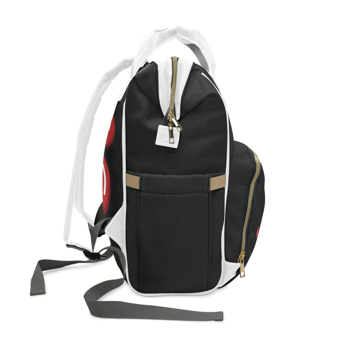 Black/Red Slime Diaper Bag