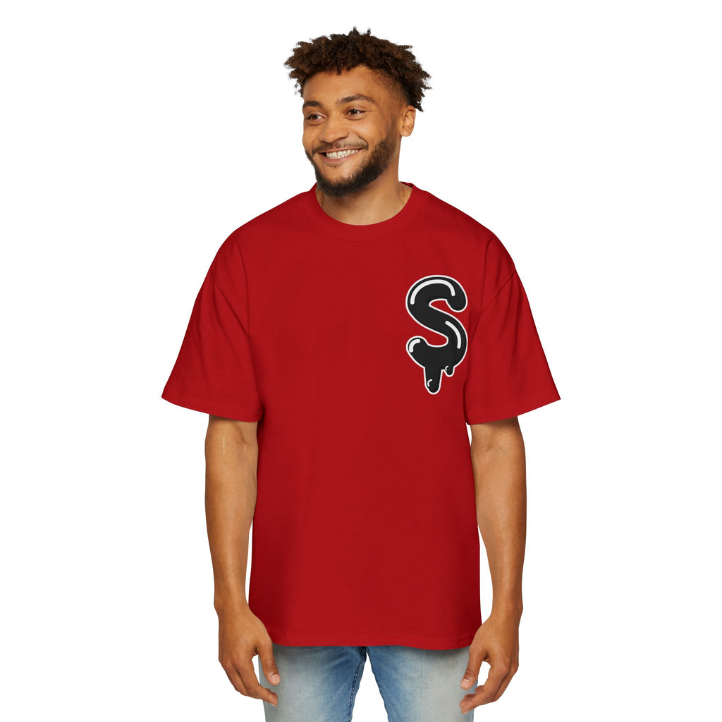 Men's Black Slime Sircle Heavy Oversized Tee