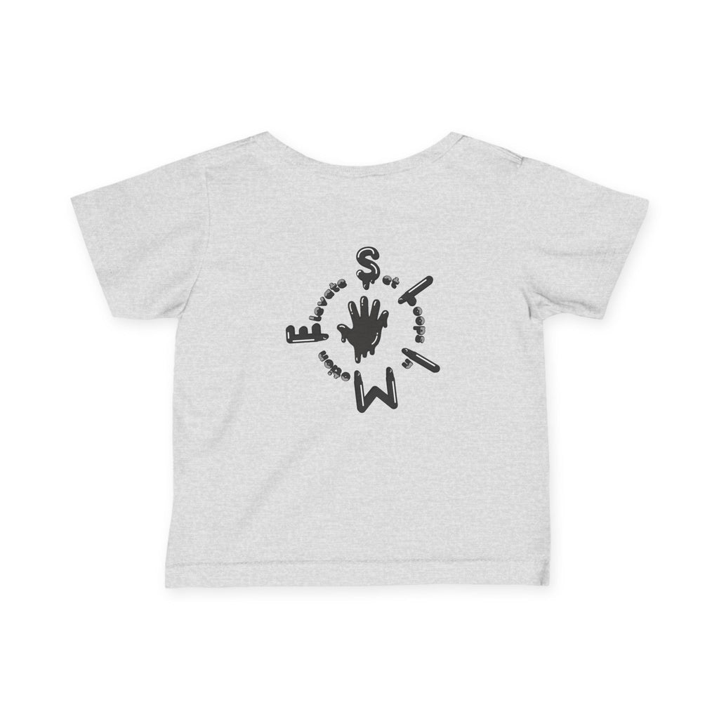 The Slime Shop Infant Fine Jersey Tee — Charcoal / Black Slime Sircle