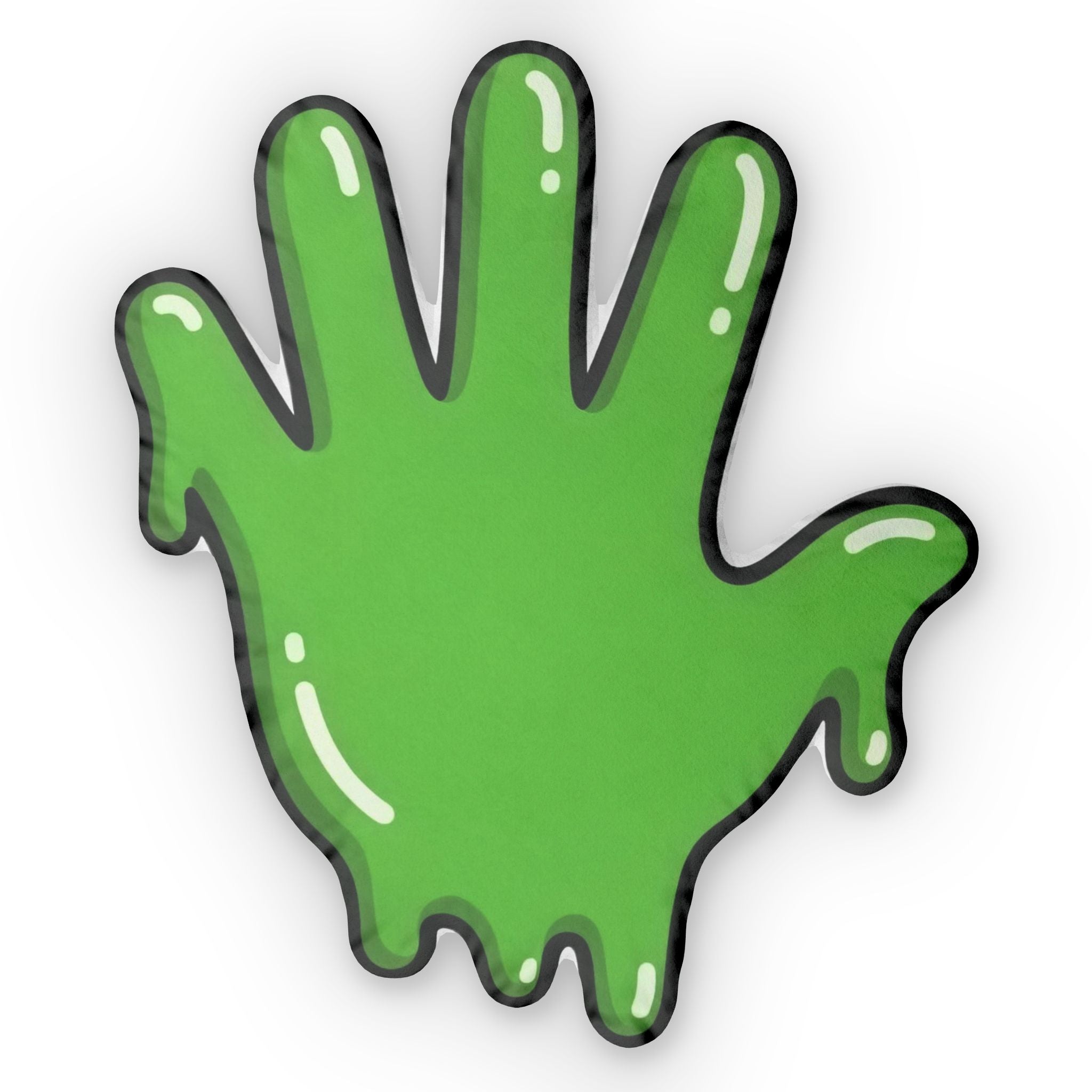 The Slime Shop Slime Hand Shaped Pillow — Green Slime In 5