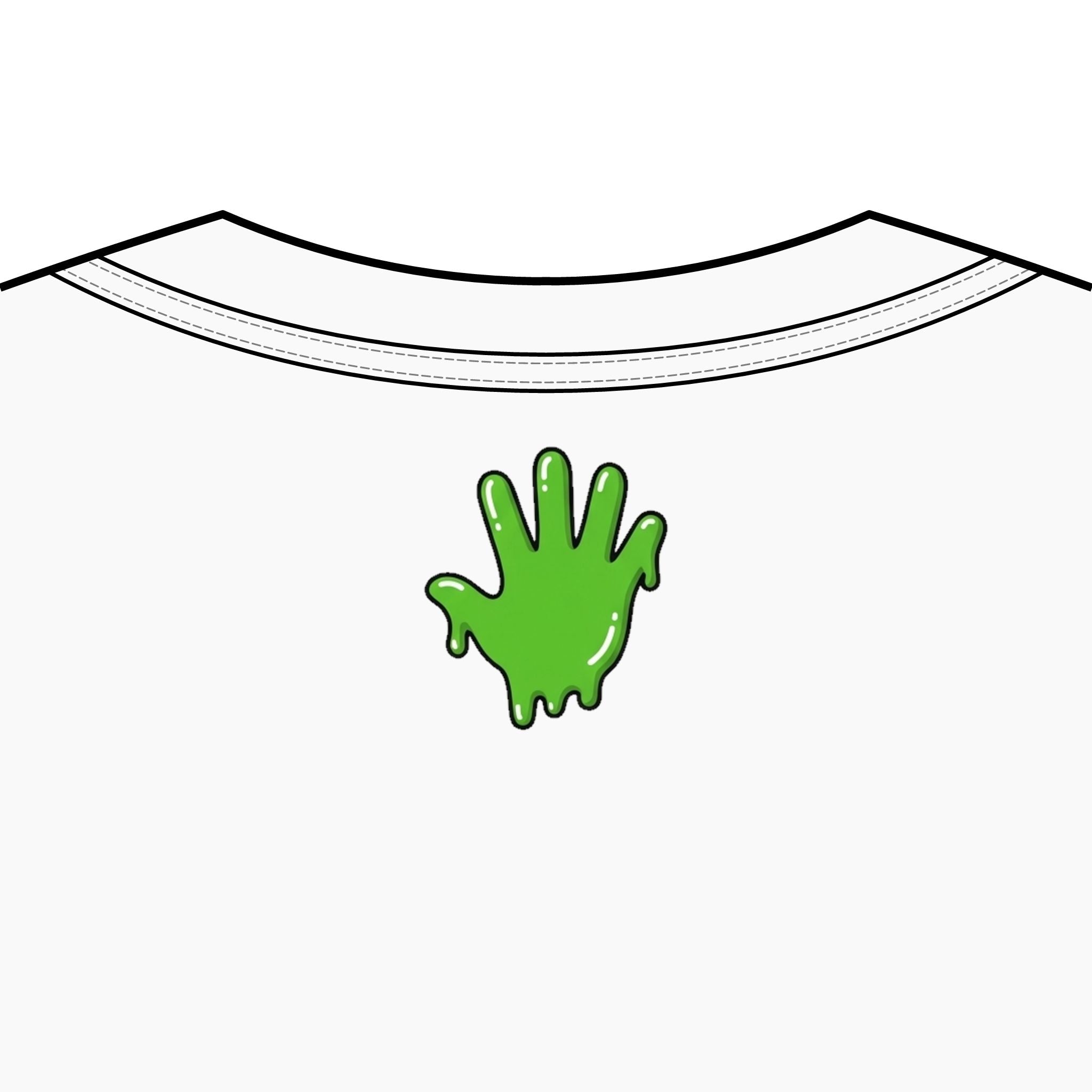 The Slime Shop Men's Box Tee — White / Green Slime In 5