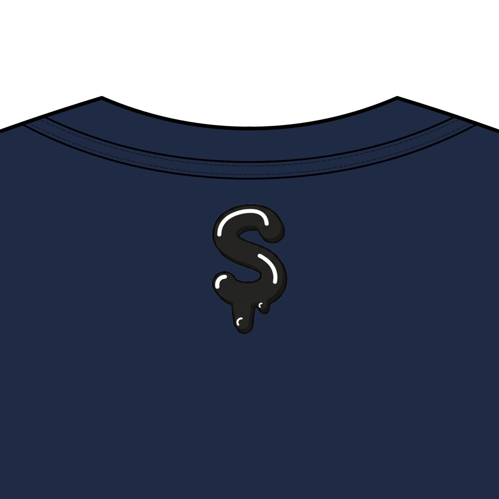 The Slime Shop Men's Box Tee — White / Black Slime-$