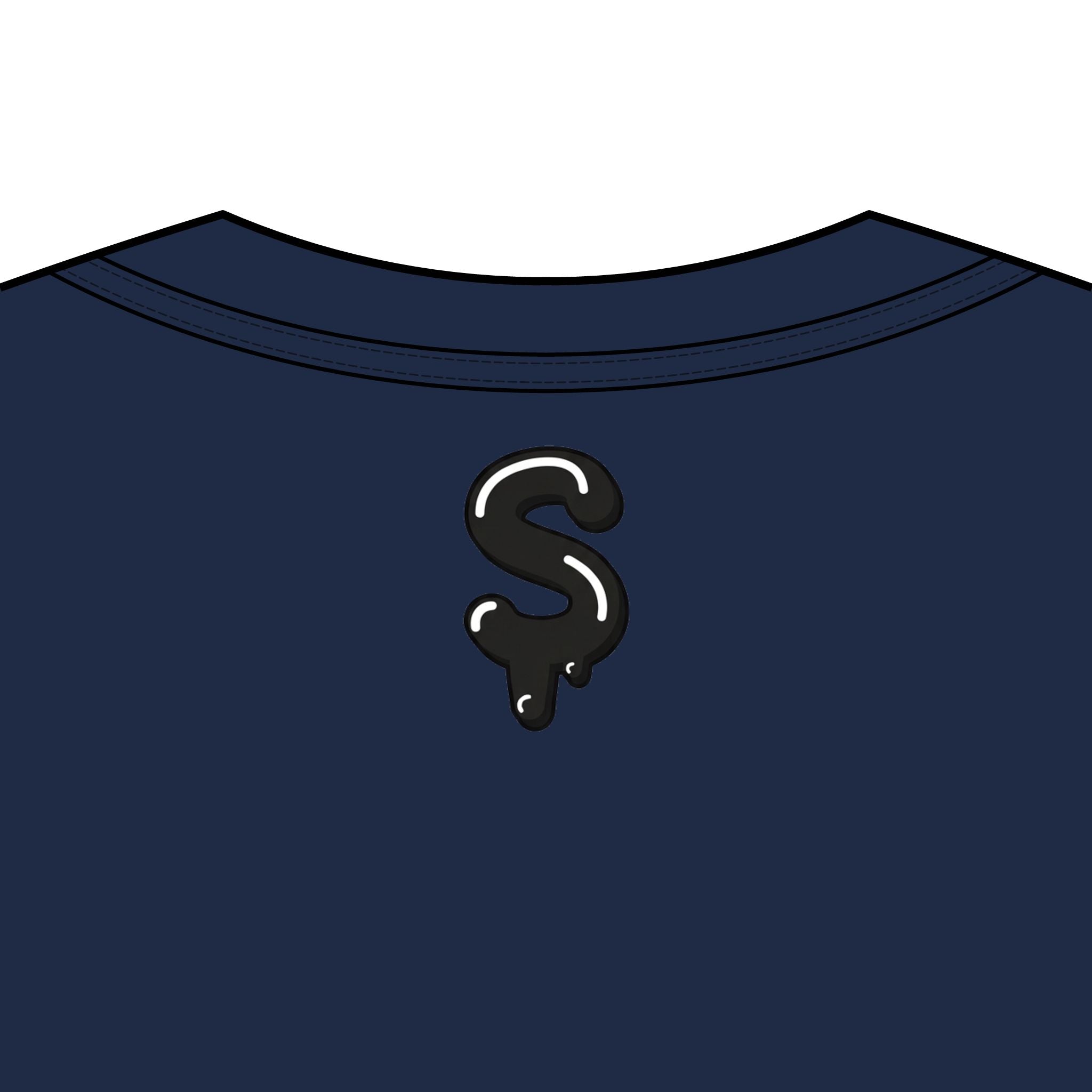 The Slime Shop Men's Box Tee — White / Black Slime-$