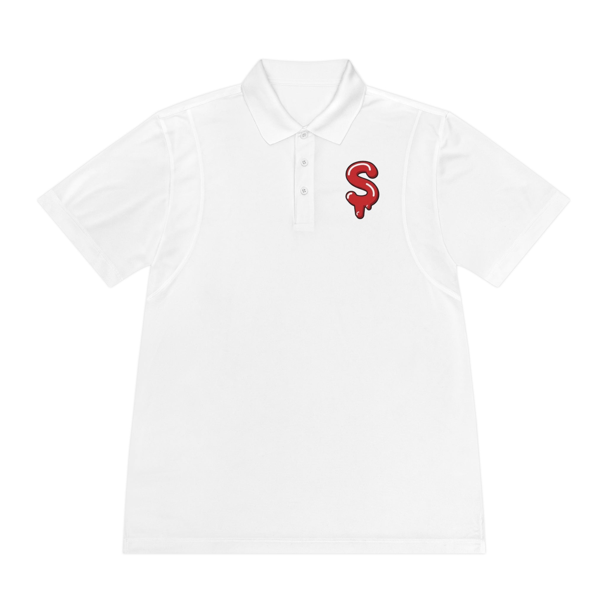 The Slime Shop Sport Polo — Grey / Red Slime Sircle
