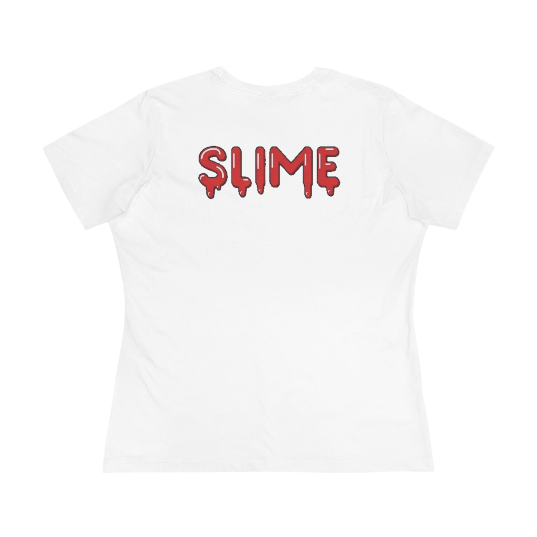 The Slime Shop Women's Tee — White / Red Slime-$