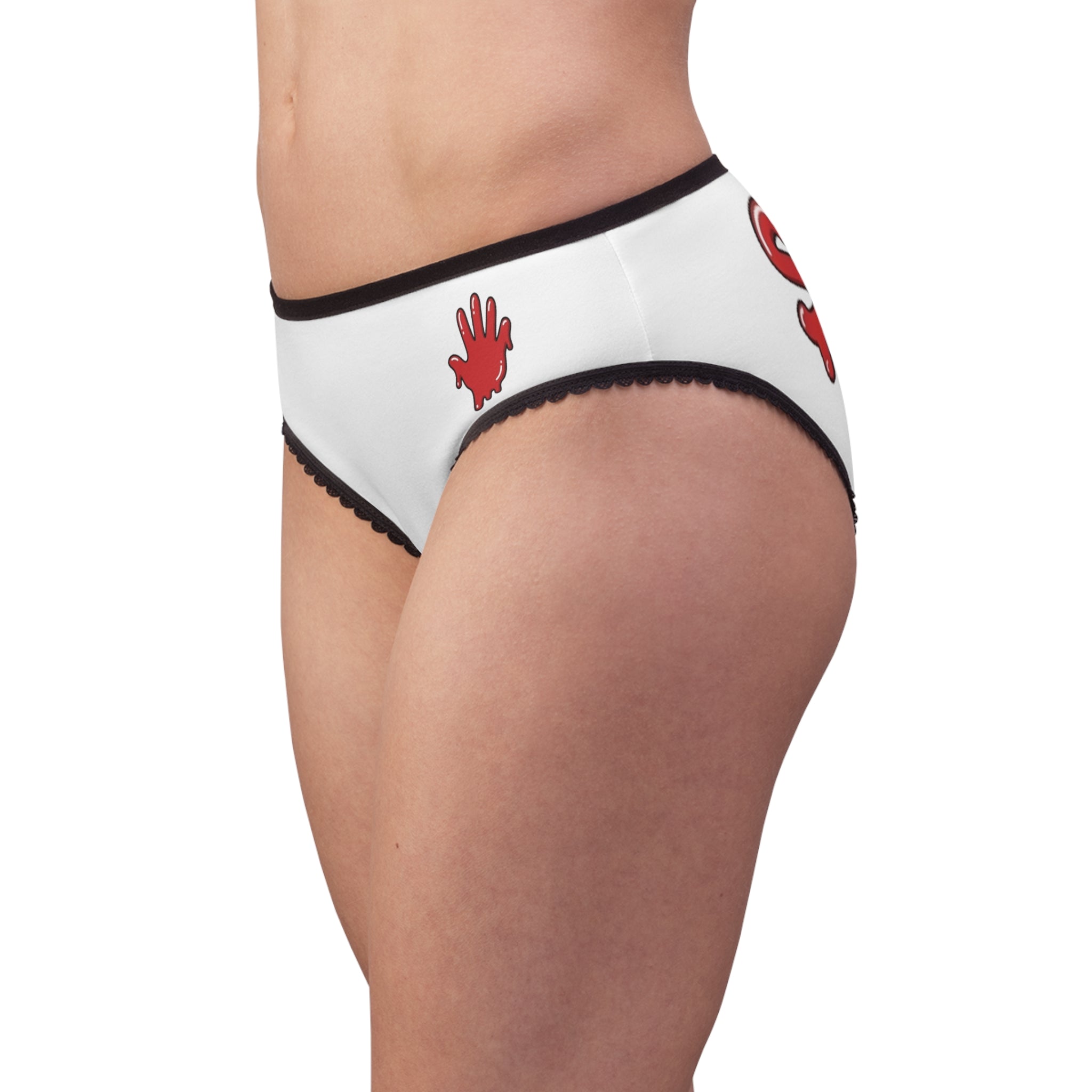 The Slime Shop Women's Briefs — White / Red Slime In 5
