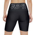 Women's Black Slime In 5 Workout Shorts