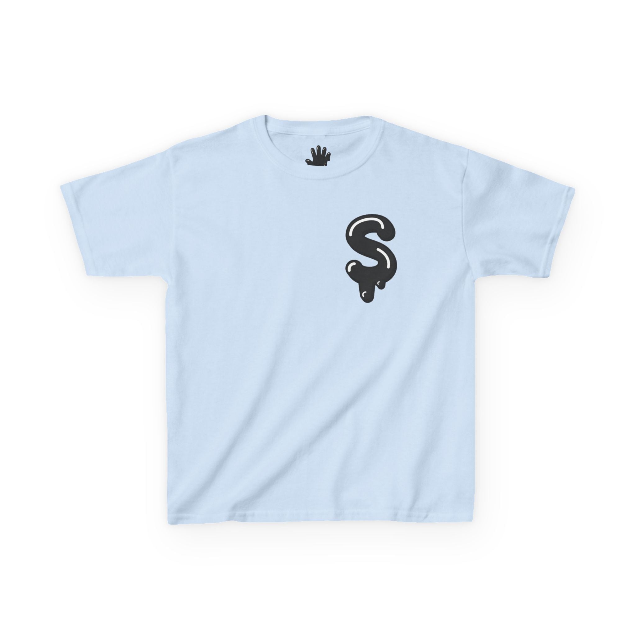 The Slime Shop Kids Tee — Grey / Black Slime Sircle