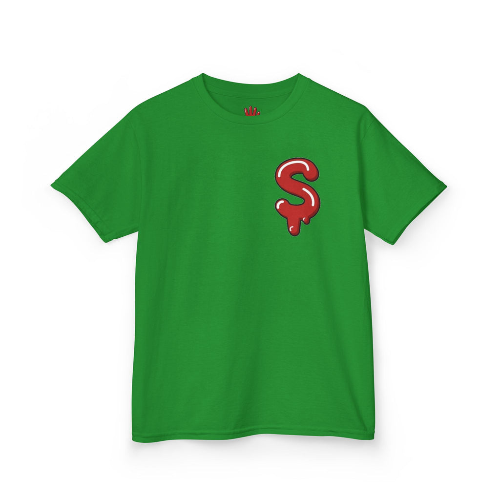 The Slime Shop Kids Tee — Green / Red Slime Sircle