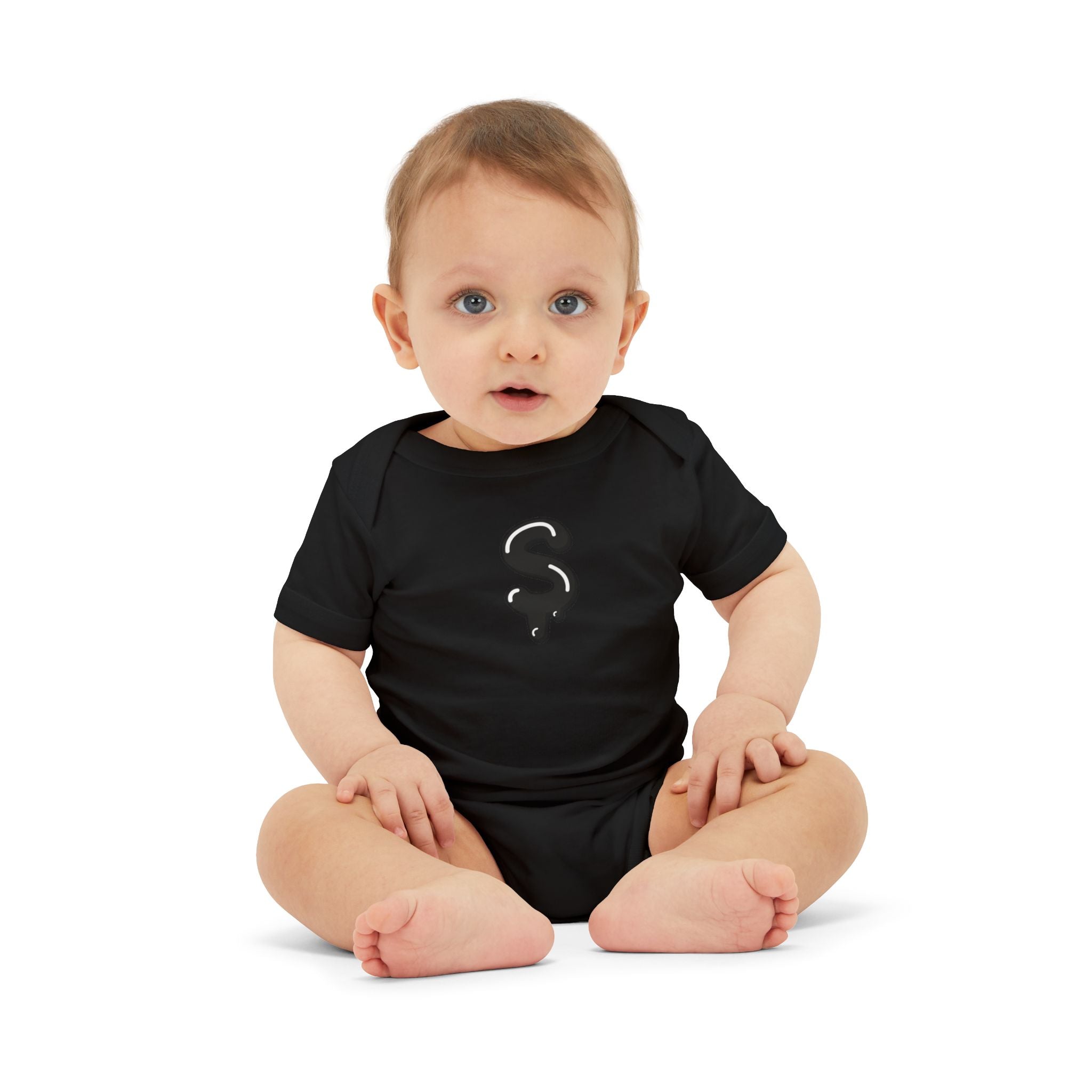 The Slime Shop Infant Jersey One Piece — Heather Grey / Black Slime Sircle