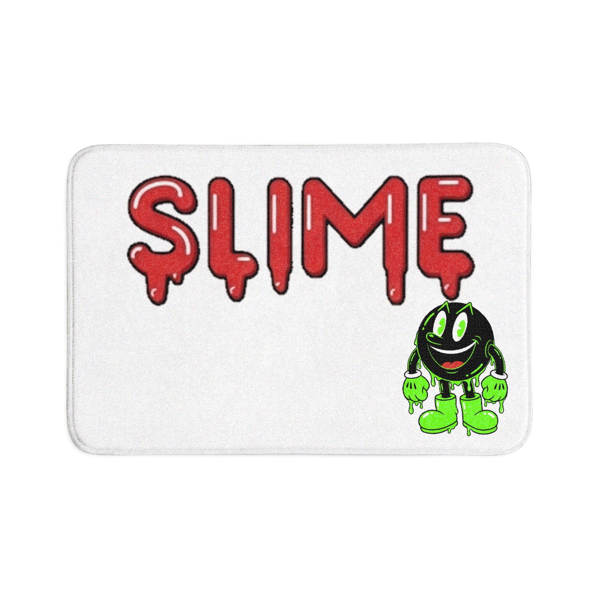 The Slime Shop Bath Mat 3-Piece Set — White / Red Slime S (AOP)