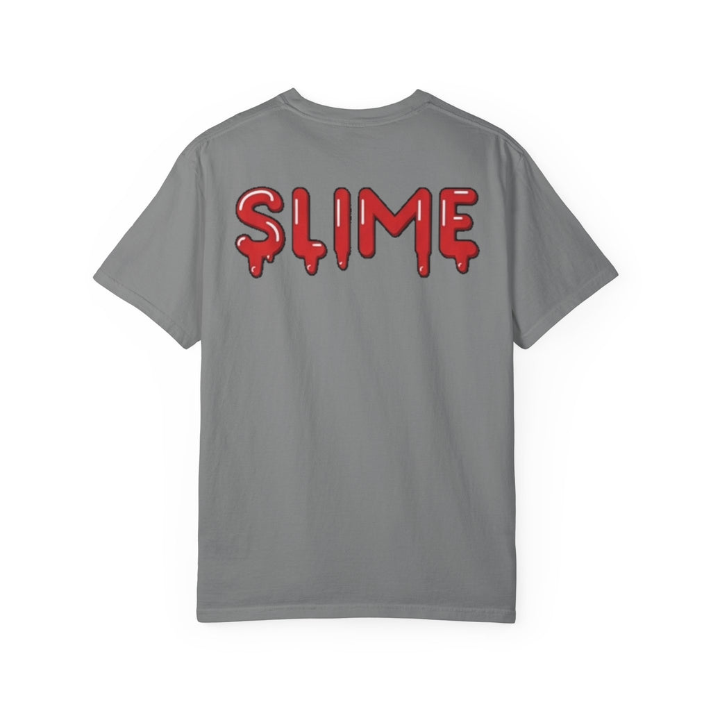 The Slime Shop Signature Tee — White / Red Slime-$