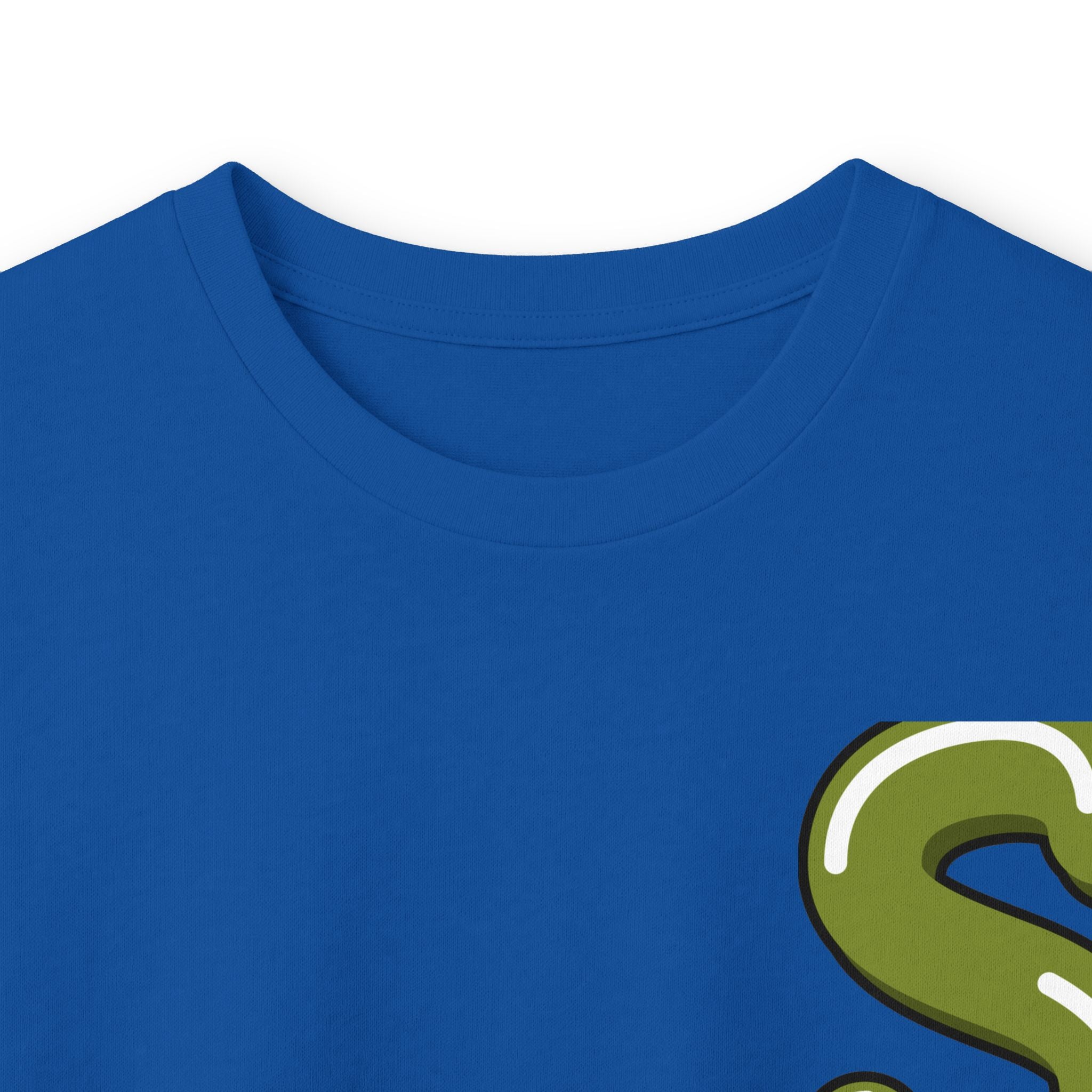 The Slime Shop Ultra Cotton Long-Sleeve — White / Olive Slime-$