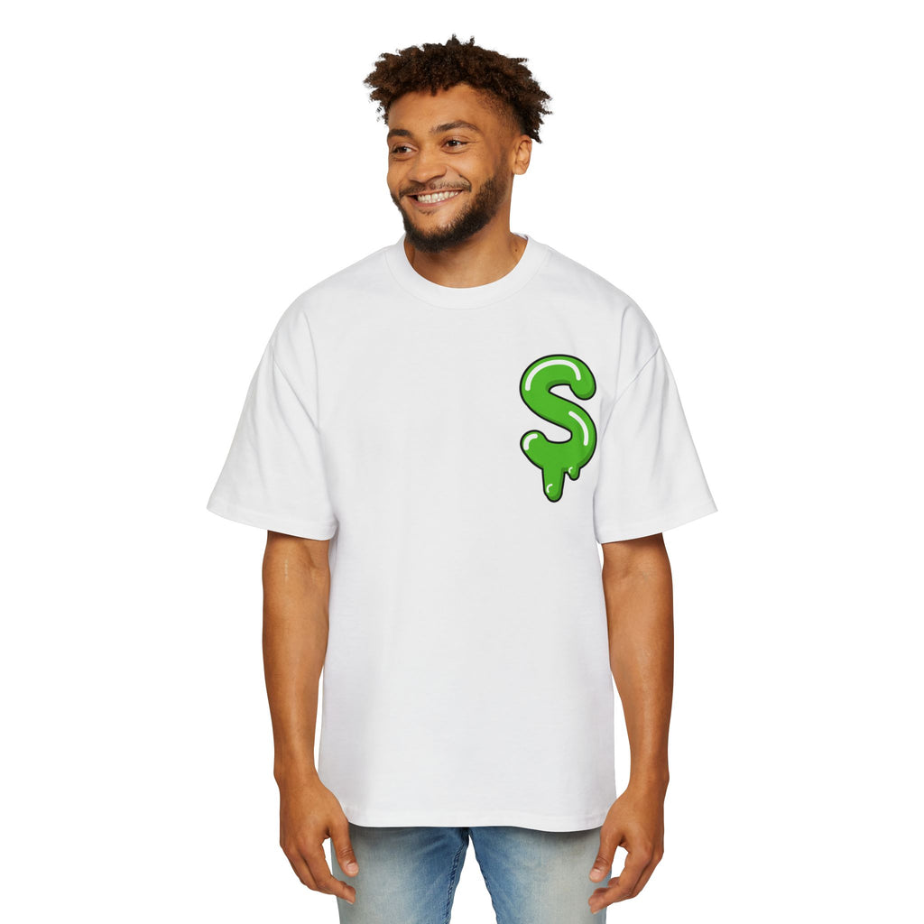 The Slime Shop Heavy Oversized Tee — Black / Green Slime Sircle