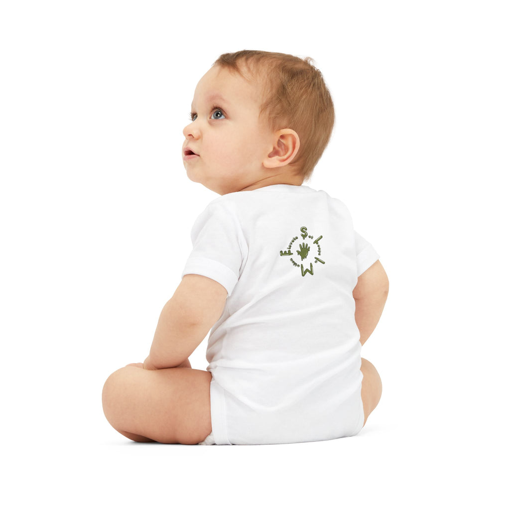 The Slime Shop Infant Jersey One Piece — Royal Blue / Military Green Slime Sircle