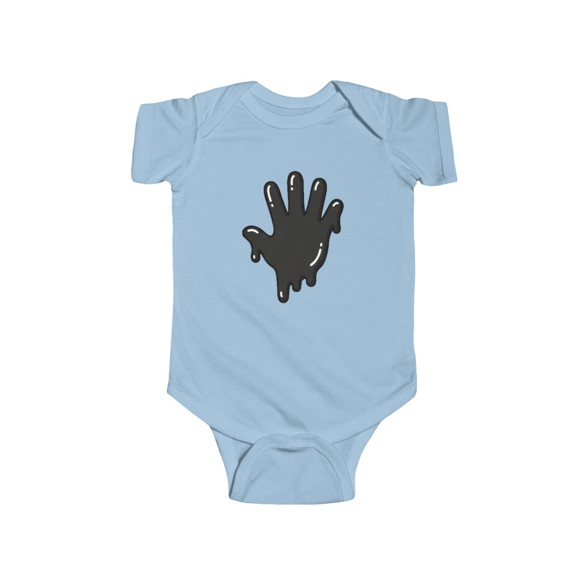 The Slime Shop Infant Fine Jersey Bodysuit — Royal Blue / Black Slime In 5