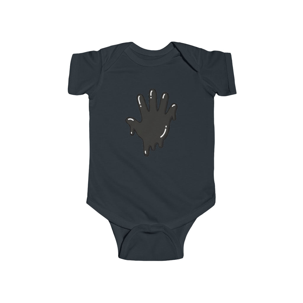 The Slime Shop Infant Fine Jersey Bodysuit — Royal Blue / Black Slime In 5