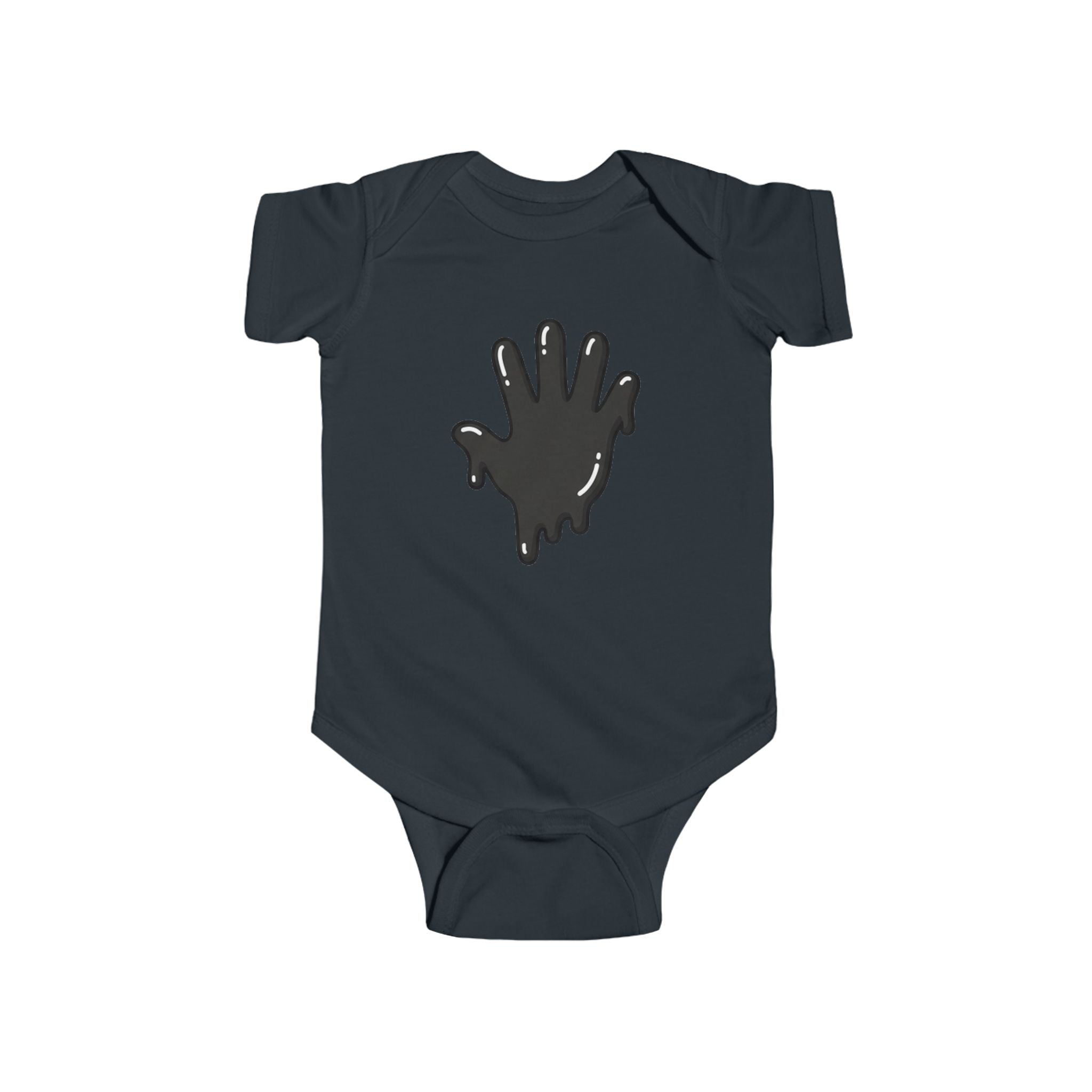 The Slime Shop Infant Fine Jersey Bodysuit — Royal Blue / Black Slime In 5