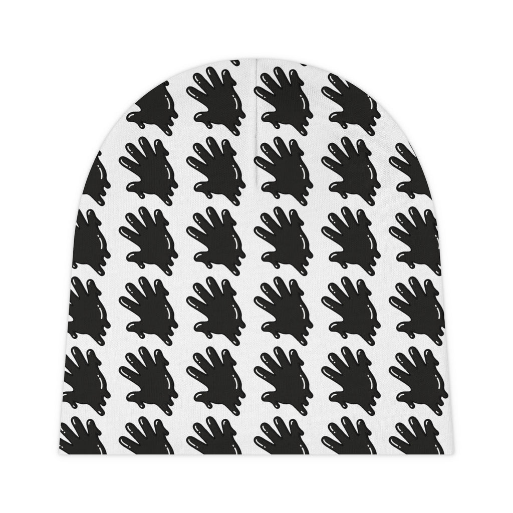 The Slime Shop Baby Beanie — White / Black Slime In 5