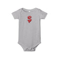 The Slime Shop Infant Jersey One Piece — Navy / Red Slime $