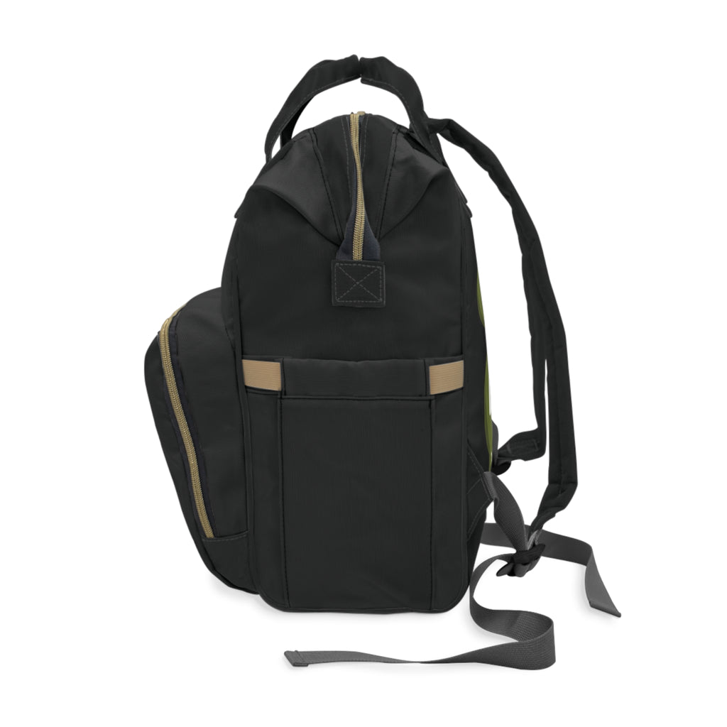 The Slime Shop Diaper Backpack — Black / Olive Slime Sircle