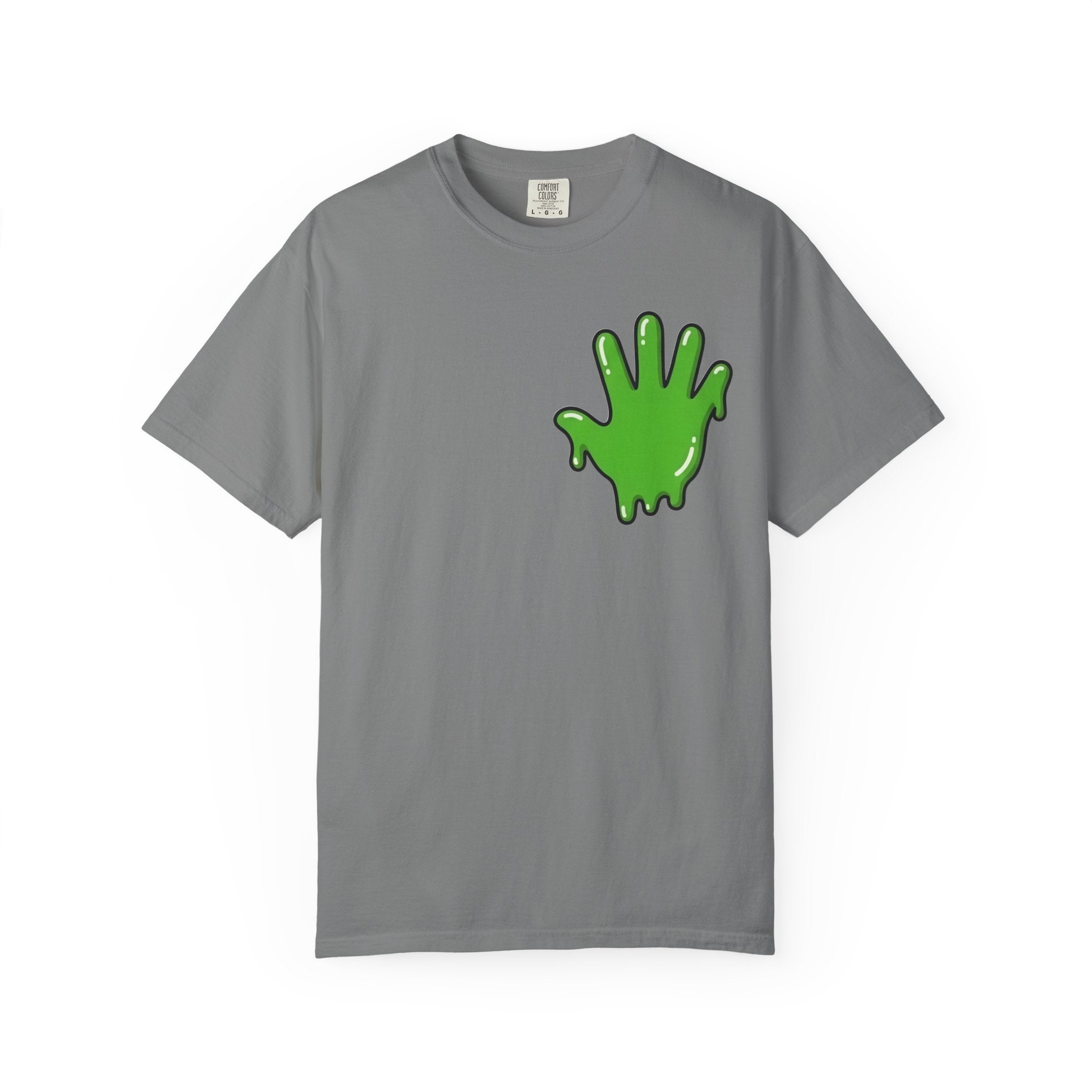 The Slime Shop Signature Tee — White / Green Slime In 5