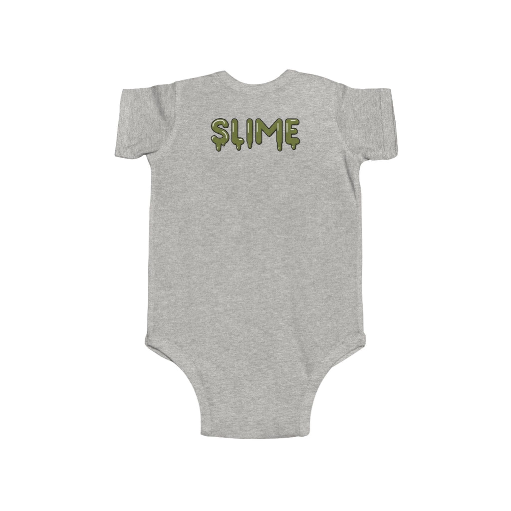 The Slime Shop Infant Fine Jersey Bodysuit — Red / Green Slime In 5