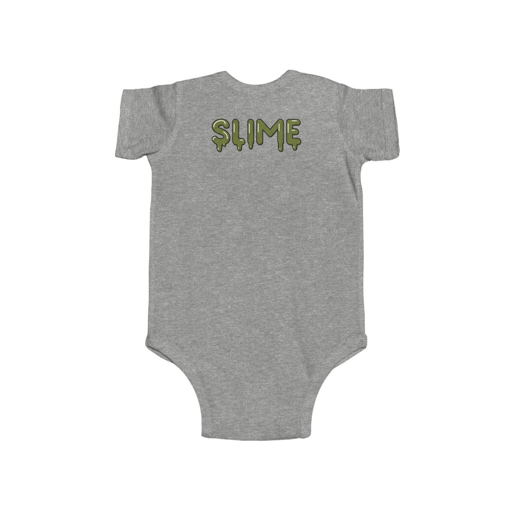 The Slime Shop Infant Fine Jersey Bodysuit — Red / Green Slime In 5