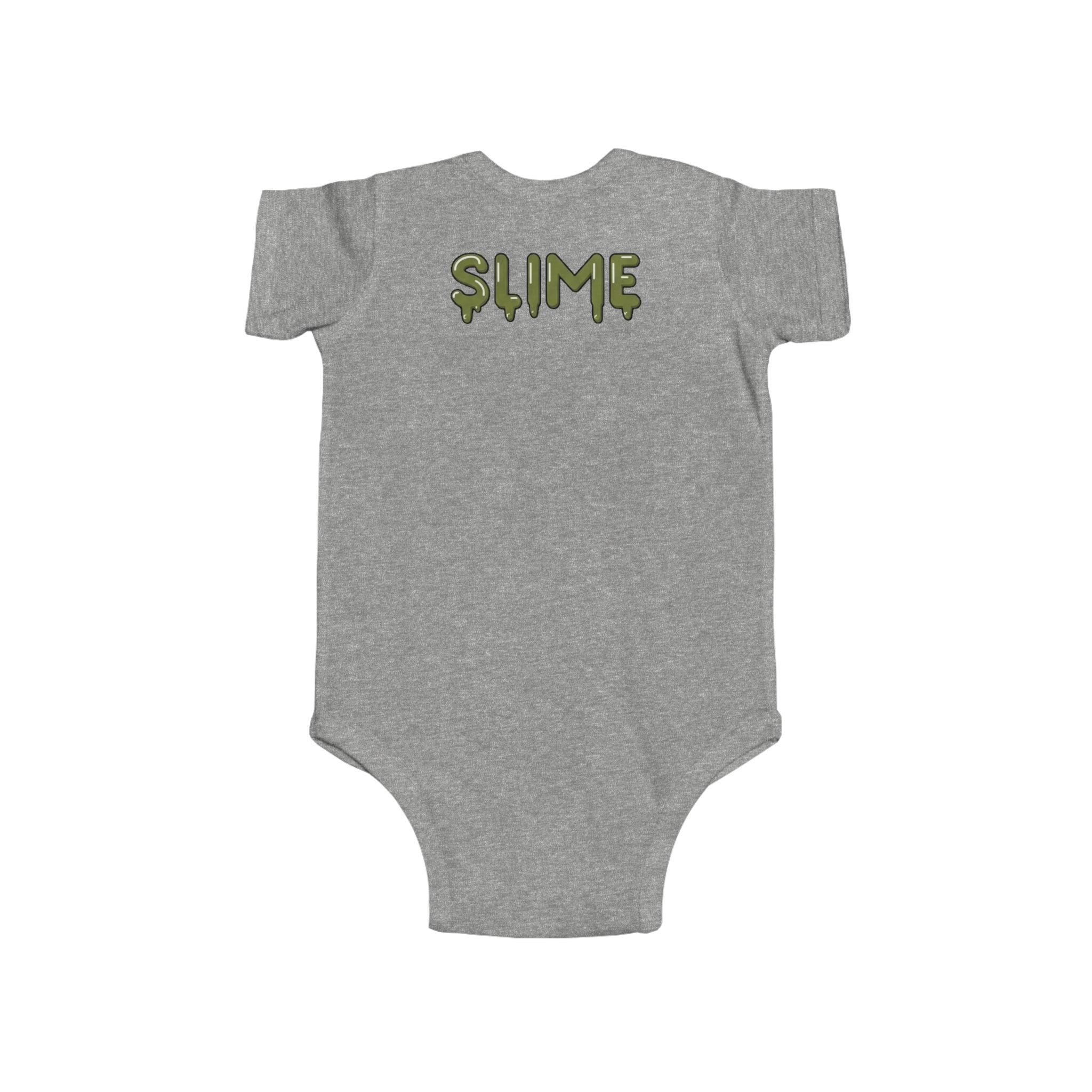 The Slime Shop Infant Fine Jersey Bodysuit — Red / Green Slime In 5