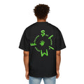 The Slime Shop Heavy Oversized Tee — Black / Green Slime Sircle