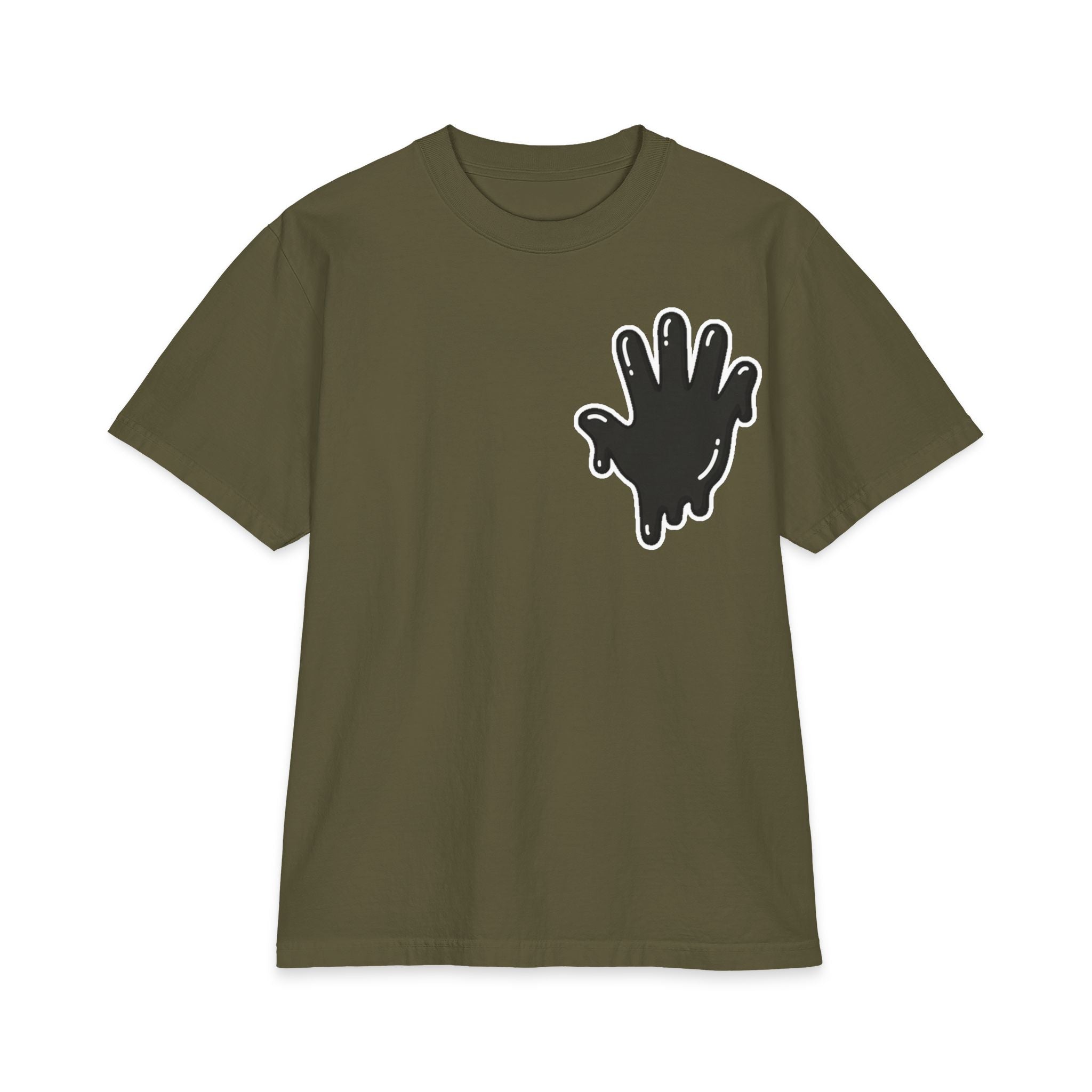 The Slime Shop Max Heavyweight Tee — White / Black SLIME