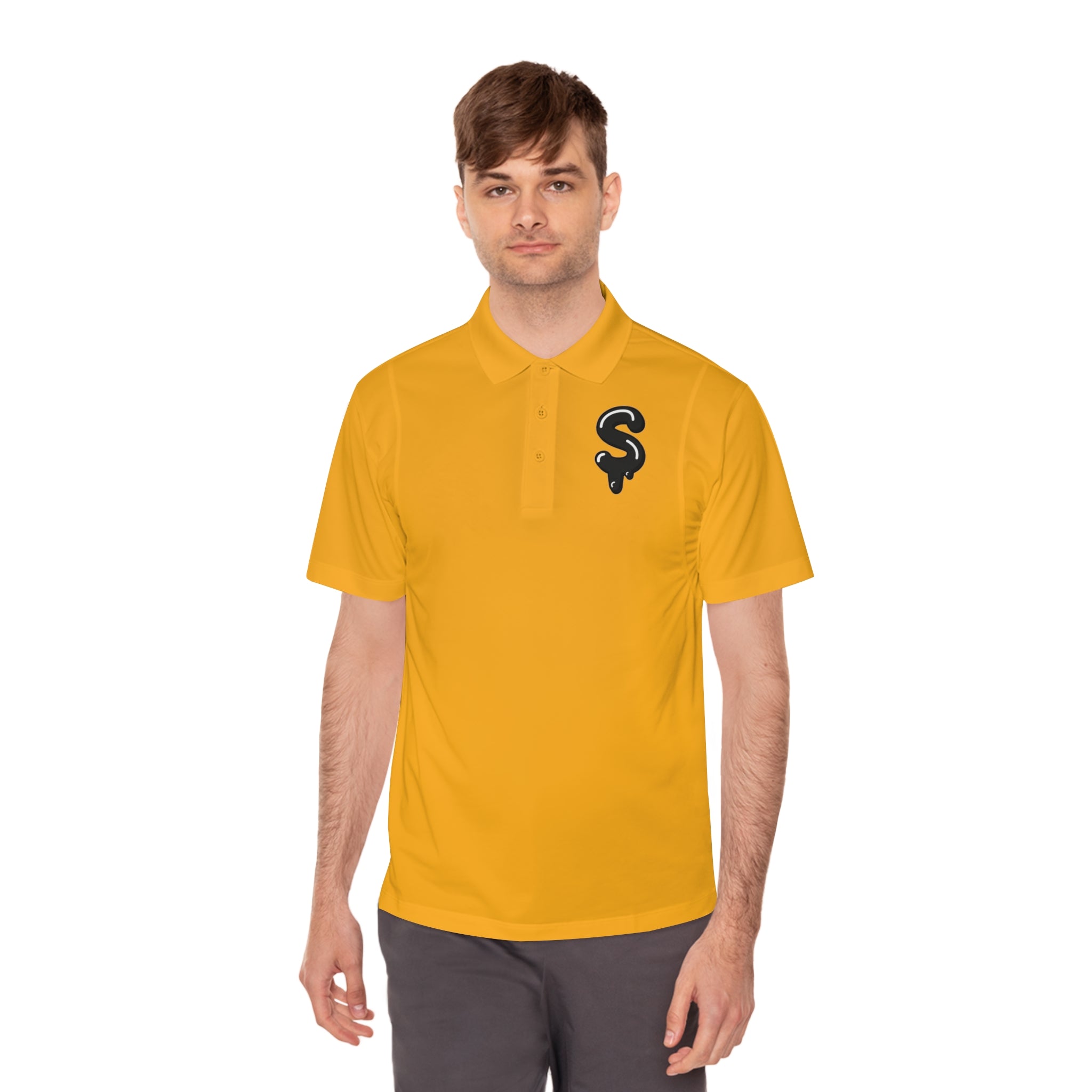 The Slime Shop Sport Polo — Lime Green / Black Slime Sircle