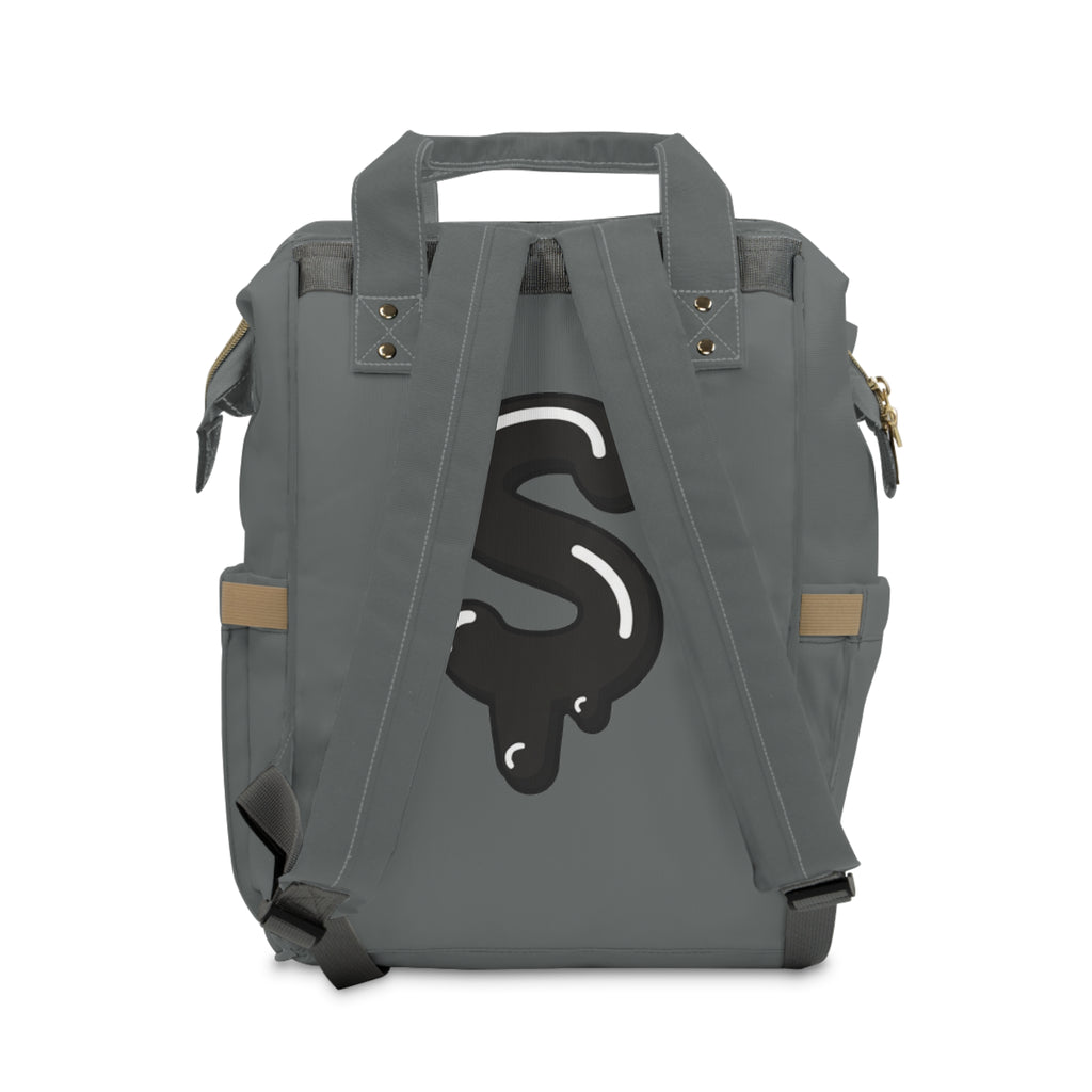 The Slime Shop Diaper Backpack — Gray / Black Slime Sircle