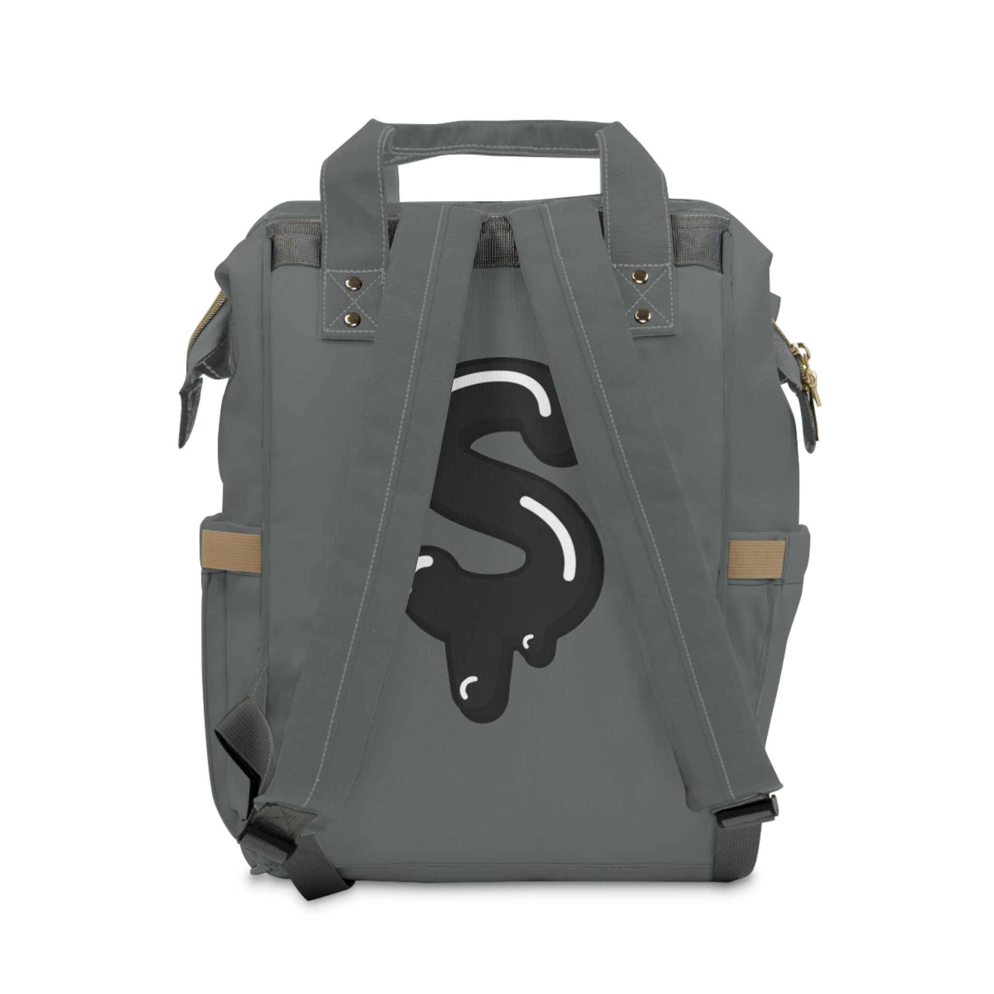 The Slime Shop Diaper Backpack — Gray / Black Slime Sircle