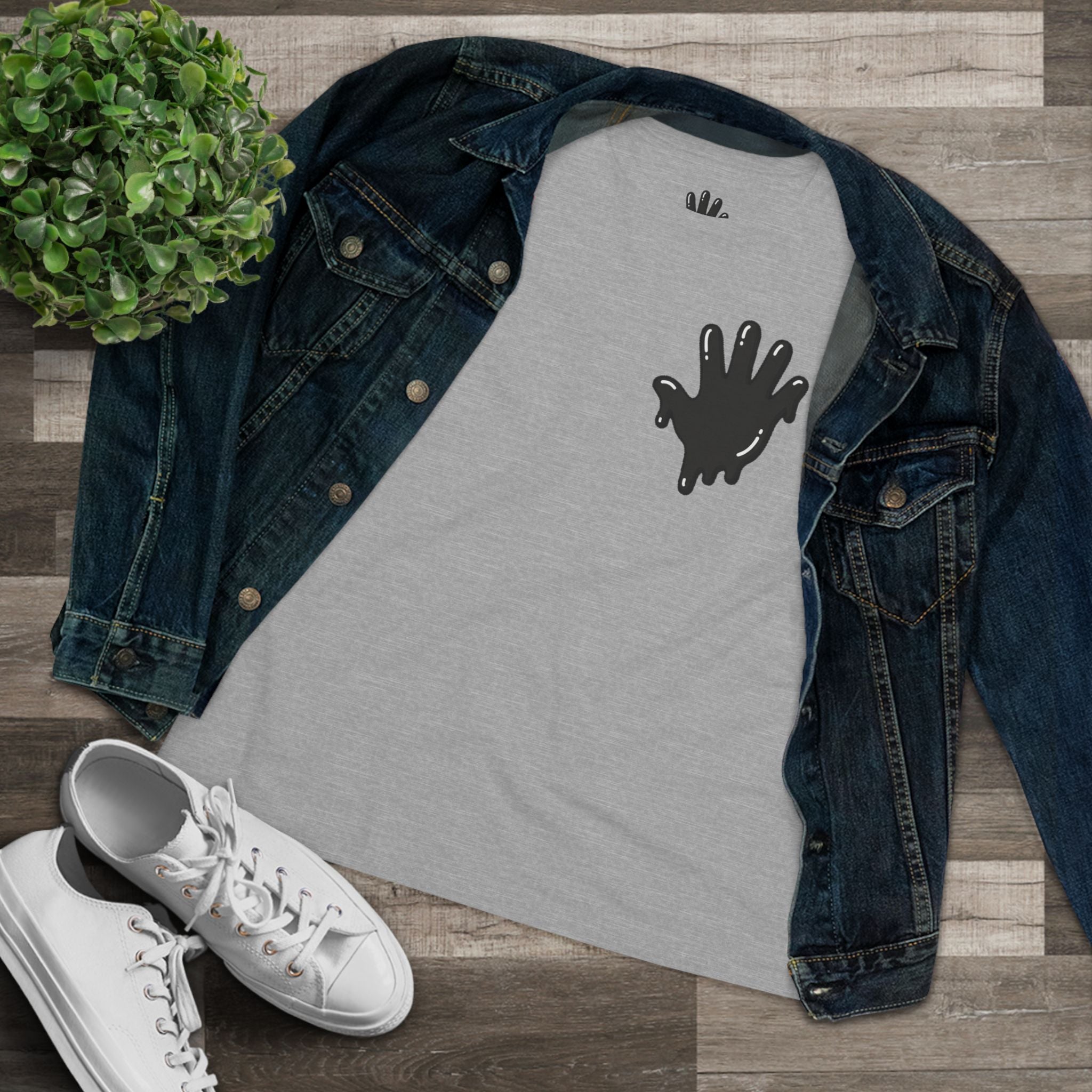 The Slime Shop Women's Tee — White / Black Slime In 5