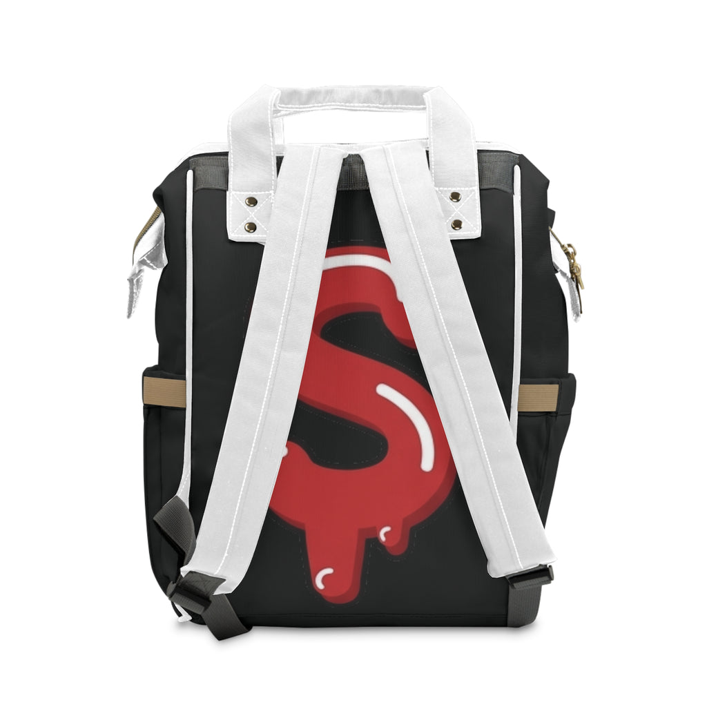 Black/Red Slime Diaper Bag