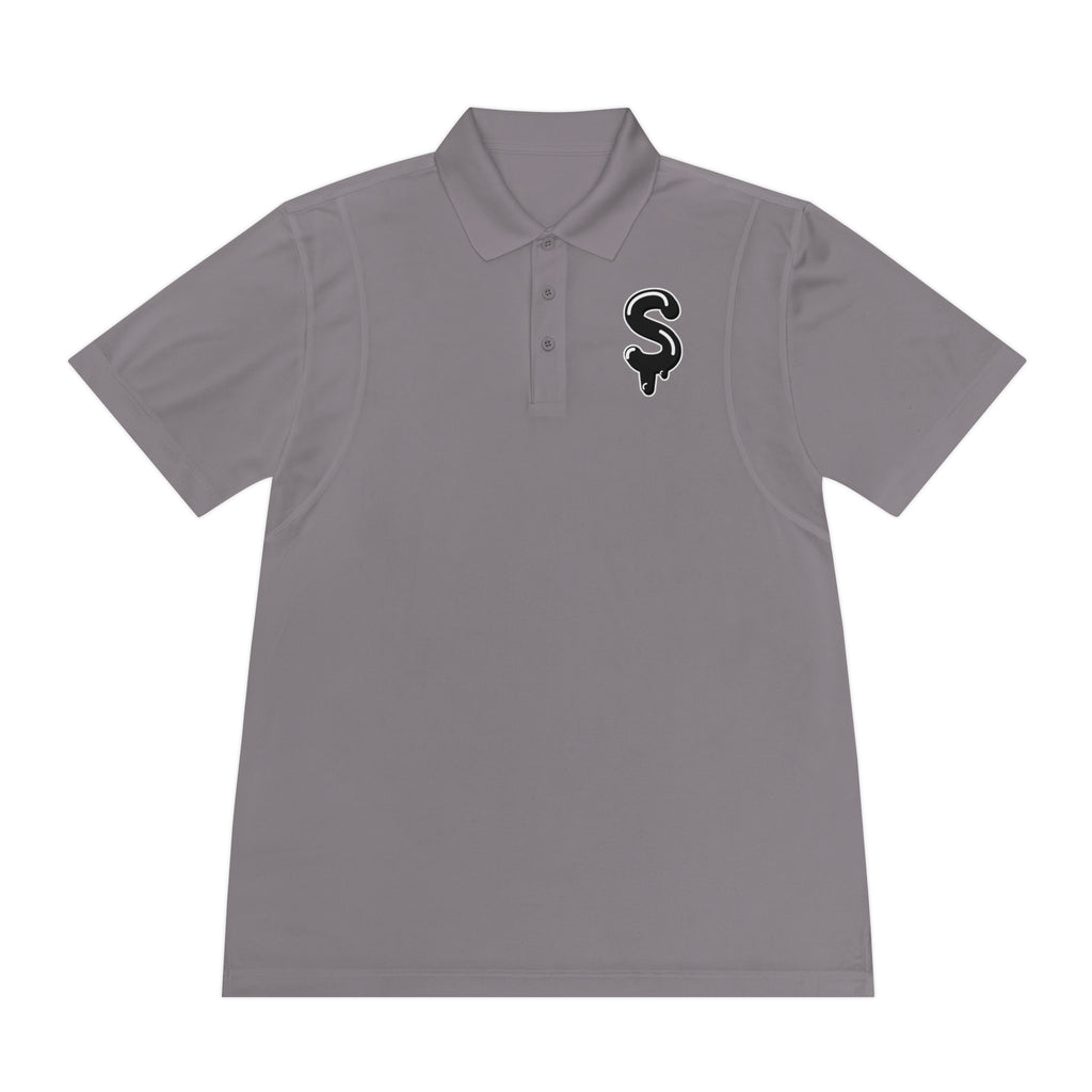 Men's Black Slime Sircle Sport Polo Shirt