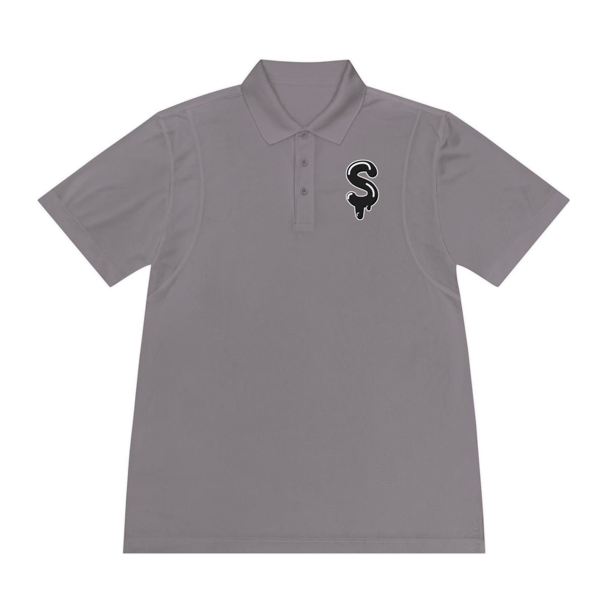 Men's Black Slime Sircle Sport Polo Shirt