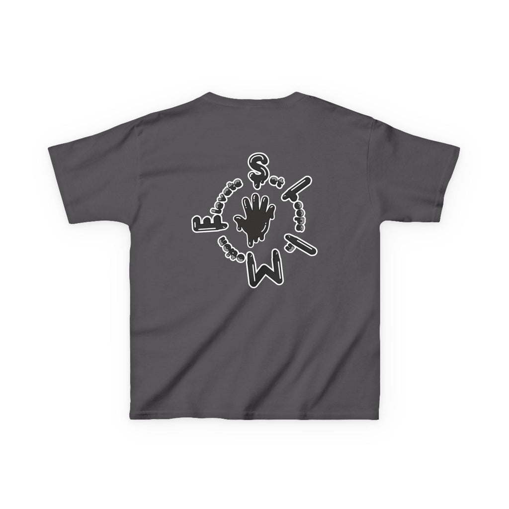 Kids Black/Slime Heavy Cotton™ Tee
